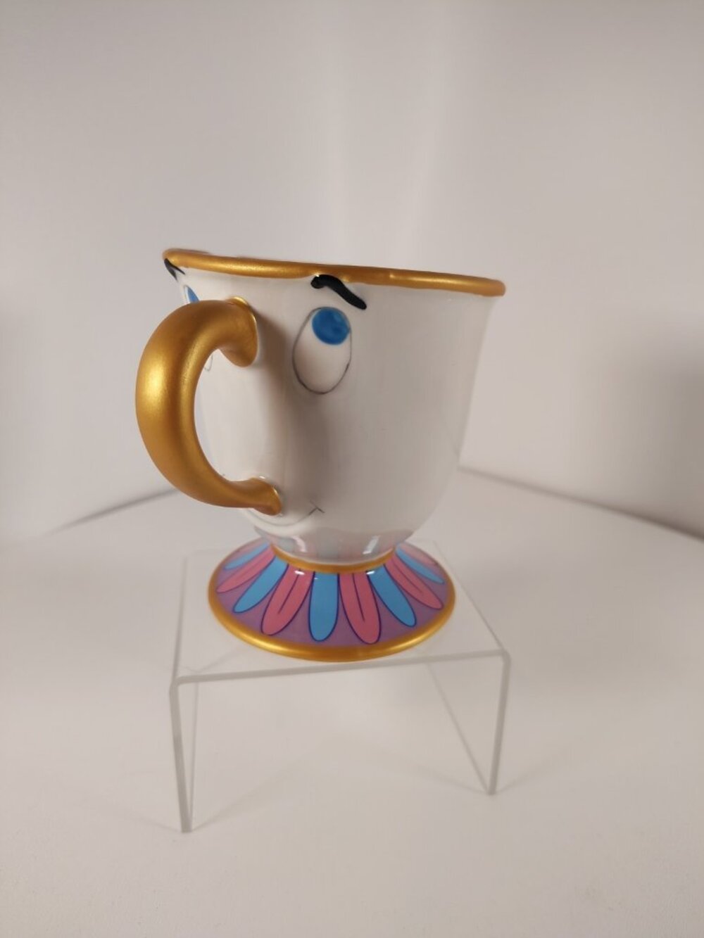 Disney Parks Beauty & The Beast Chip The Tea Cup Ceramic Coffee Mug 4.5" NWT